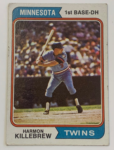 Harmon Killebrew 1974 Topps Baseball Card TWINS