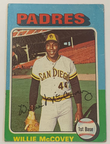 Willie McCovey 1975 Topps Baseball Card PADRES