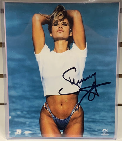 Sunny WWE Signed 8x10 Color Photo Hall of Fame (Comes w/COA)