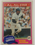 Reggie Jackson 1981 Topps Baseball Card YANKEES