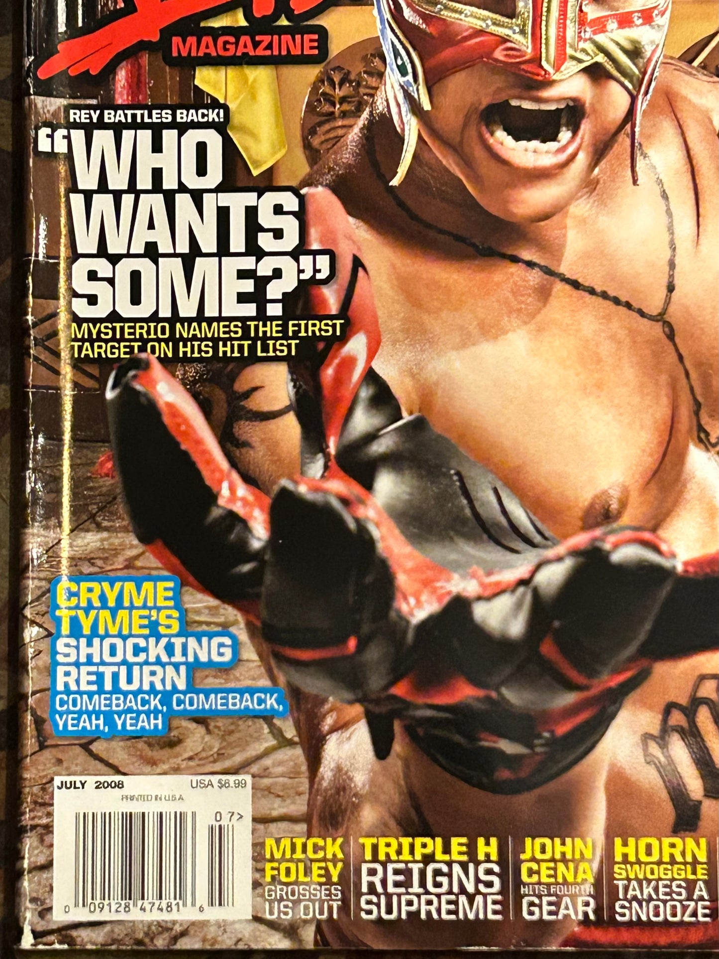 * WWE Magazine Buly 2008 (Rey Mysterio)