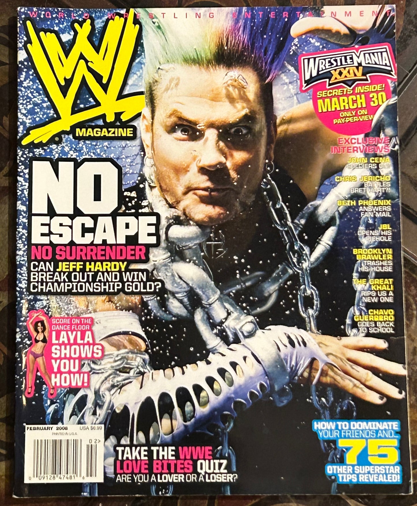 * WWE Magazine February 2008 (JEFF HARDY)