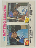 George Brett & Bill Madlock 1977 Topps “Batting Leaders” Baseball Card