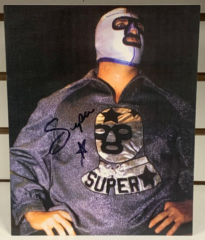 Masked Superstar Signed 8x10 Color Photo (Comes w/COA)