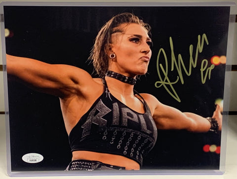Rhea Ripley WWE Signed 8x10 Color Photo JSA Authenticated