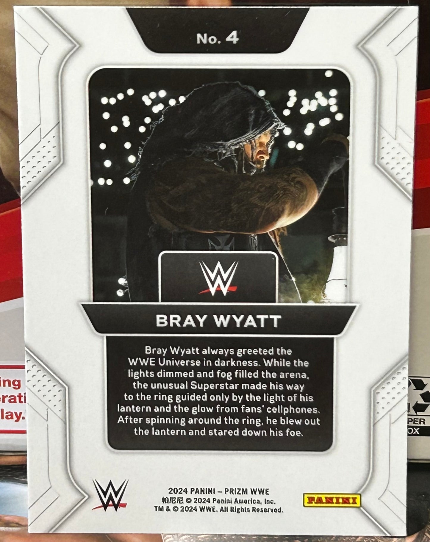 Bray Wyatt 2024 WWE Panini Prizm “Prizmatic Entrances” Insert Card