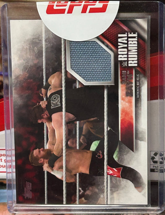 Sami Zayn 2016 WWE Topps Royal Rumble Relic Card #196/399 (Sealed)
