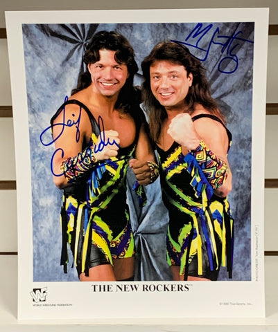 The New Rockers (Marty Jannetty & Leif Cassidy) Dual Signed 8x10 Color Photo