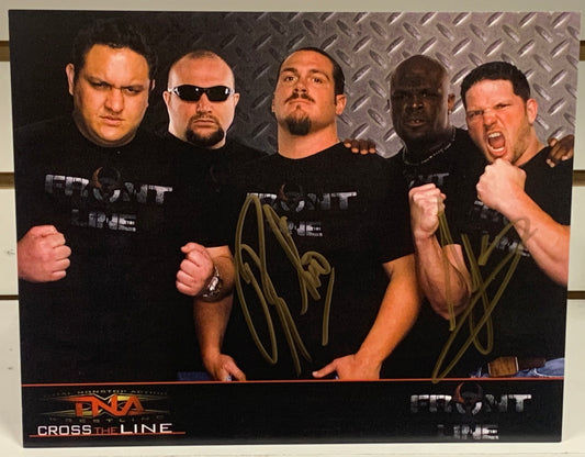 AJ Styles & Rhyno Dual Signed Official TNA Promo (Comes w/COA)