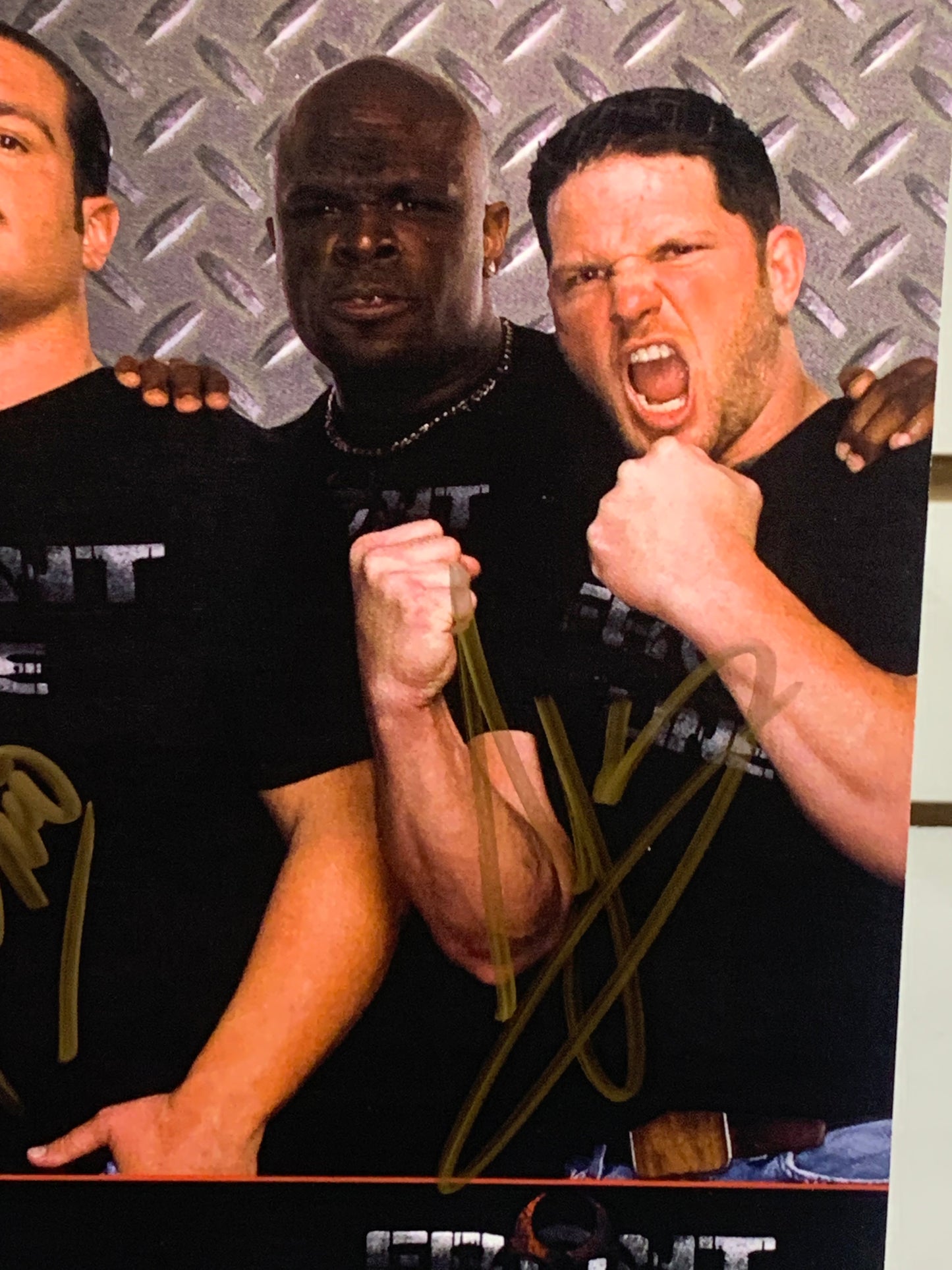 AJ Styles & Rhyno Dual Signed Official TNA Promo (Comes w/COA)