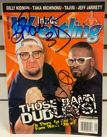 The Dudley Boyz Dual Signed “Inside Wrestling” Magazine WWE ECW (Comes with COA)