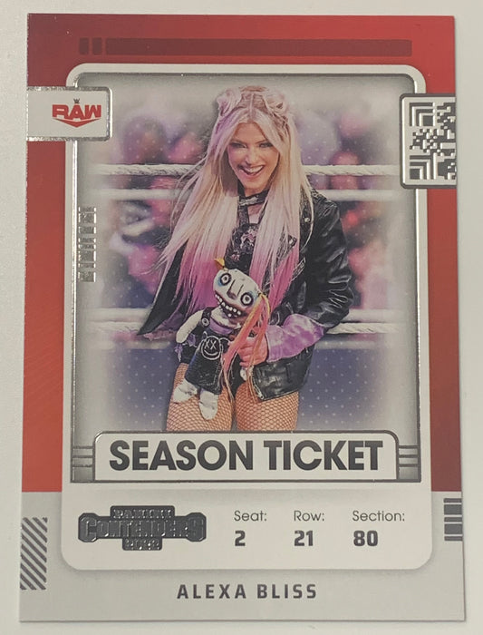 Alexa Bliss 2022 WWE Panini Chronicles Contenders Card