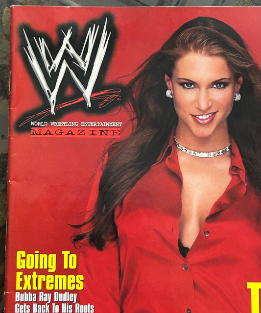 * WWE Magazine Holiday 2002 (Double Sided Color Poster of Stephanie McMahon)