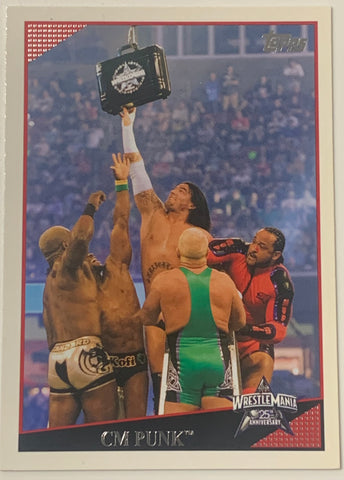 CM Punk 2009 WWE Topps Card (Money In The Bank)