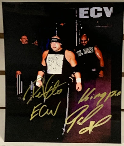 Da Baldies (Devito & Angel) ECW Dual Signed 8x10 Color Photo (Comes w/COA)