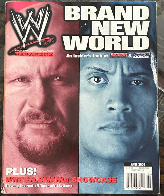 * WWE Magazine June 2002 (Austin, The Rock)
