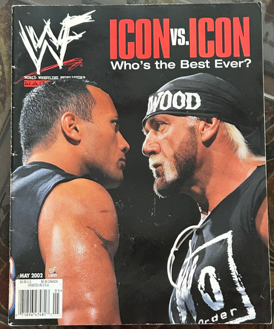* WWE Magazine May 2002 (The Rock, Hollywood Hogan)