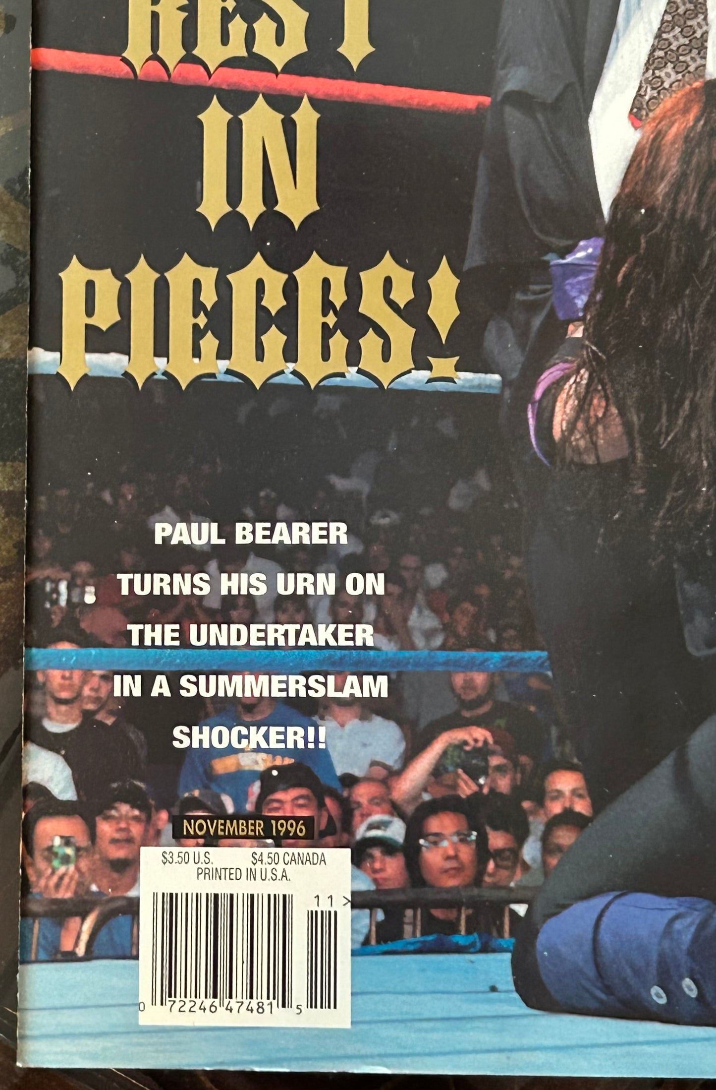 * WWE Magazine Nov 1996 (The Undertaker)
