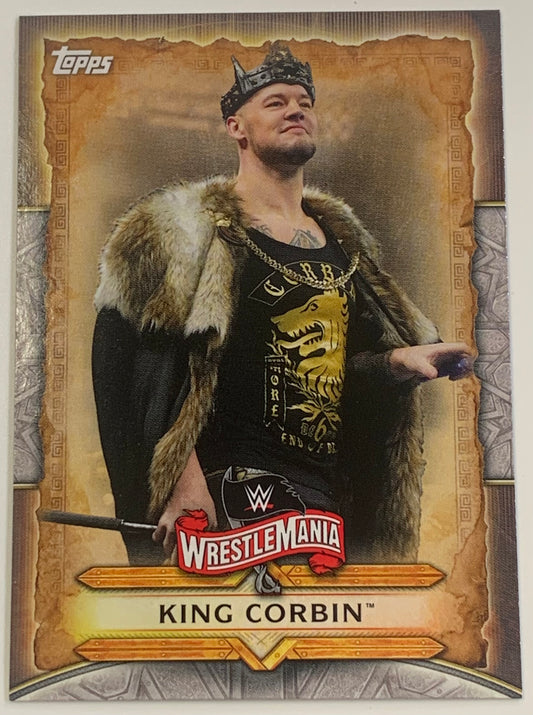 King Corbin 2020 WWE Topps Wrestlemania Insert Card