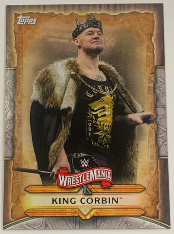 King Corbin 2020 WWE Topps Wrestlemania Insert Card