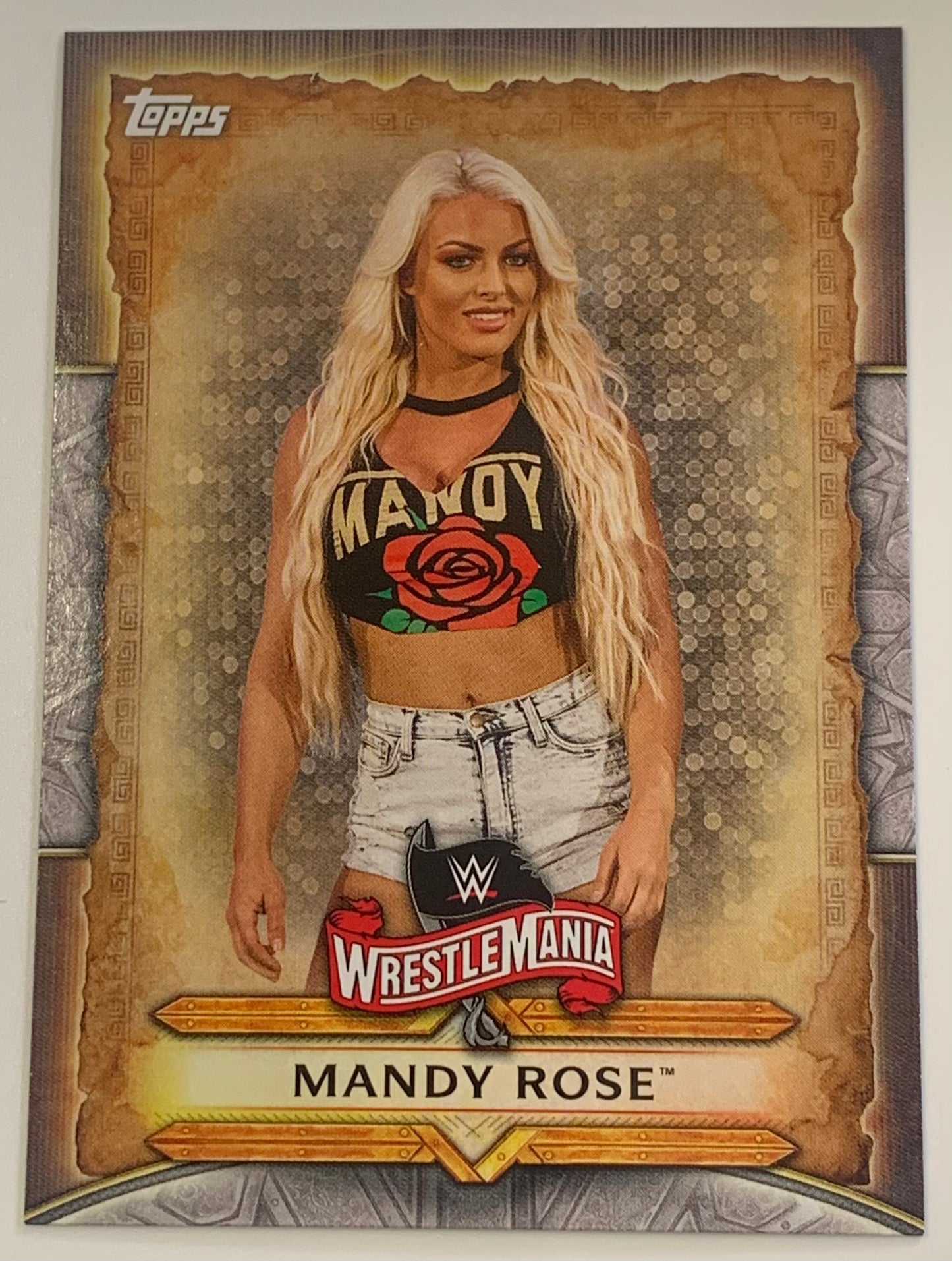 Mandy Rose 2020 WWE Topps Wrestlemania Insert Card