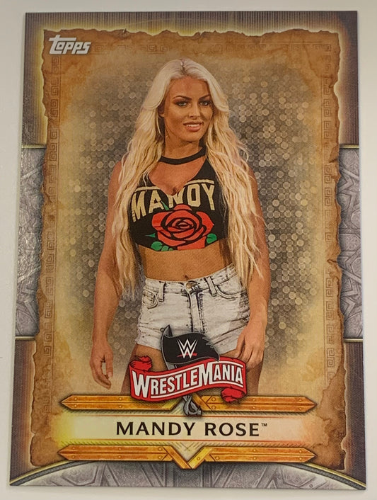 Mandy Rose 2020 WWE Topps Wrestlemania Insert Card