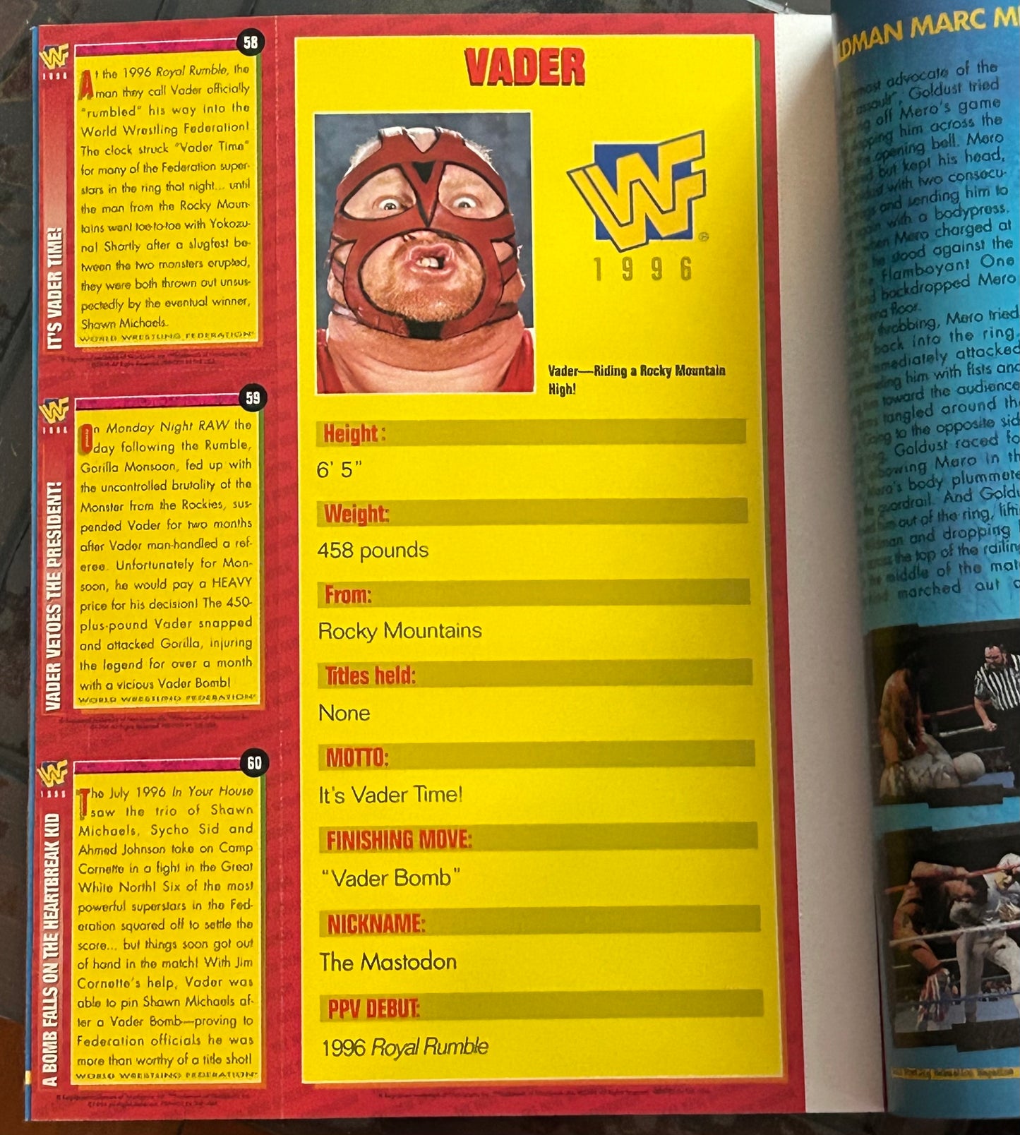 * WWE Magazine Nov 1996 (The Undertaker)