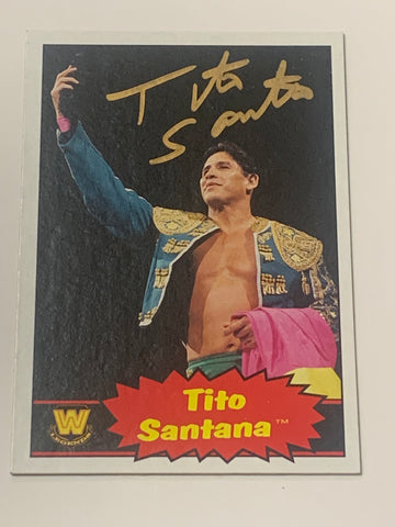 Tito Santana SIGNED 2012 WWE Topps Heritage Card (Comes w/COA)!!!