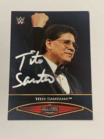 Tito Santana SIGNED 2015 WWE Topps Hall of Fame Card (Comes w/COA)!!!