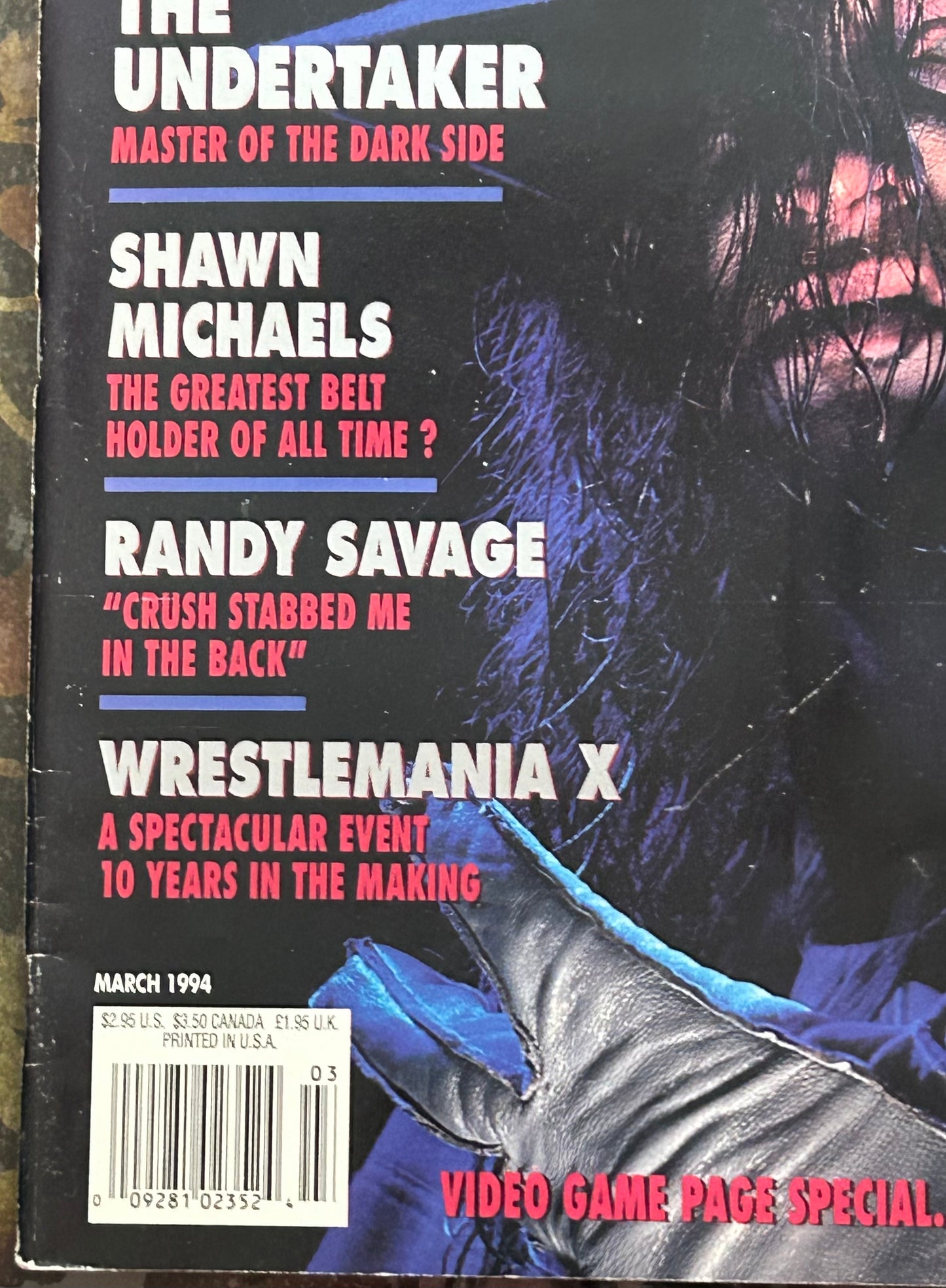 * WWE Magazine March 1994 (The Undertaker)