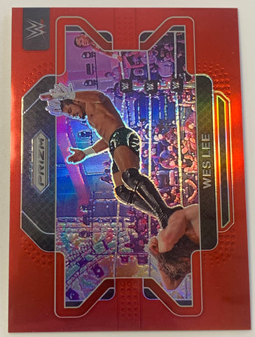 Wes Lee 2022 WWE NXT Panini Prizm Red Refractor Card #250/299