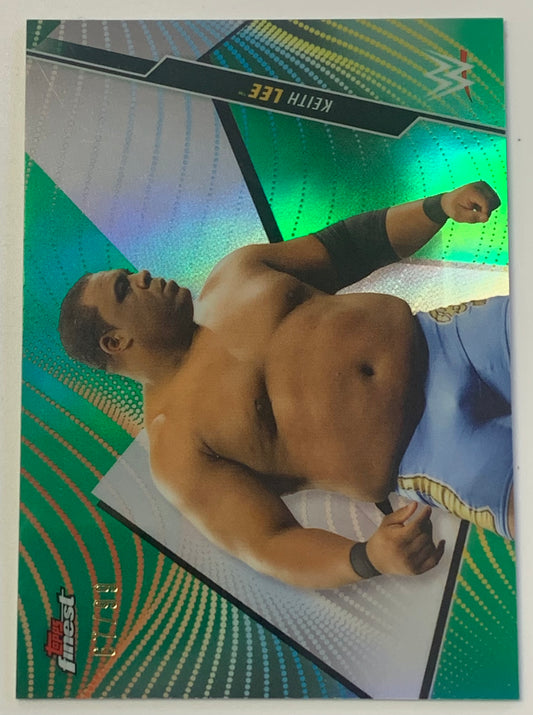 Keith Lee 2020 WWE NXT Topps Finest GREEN REFRACTOR #/99