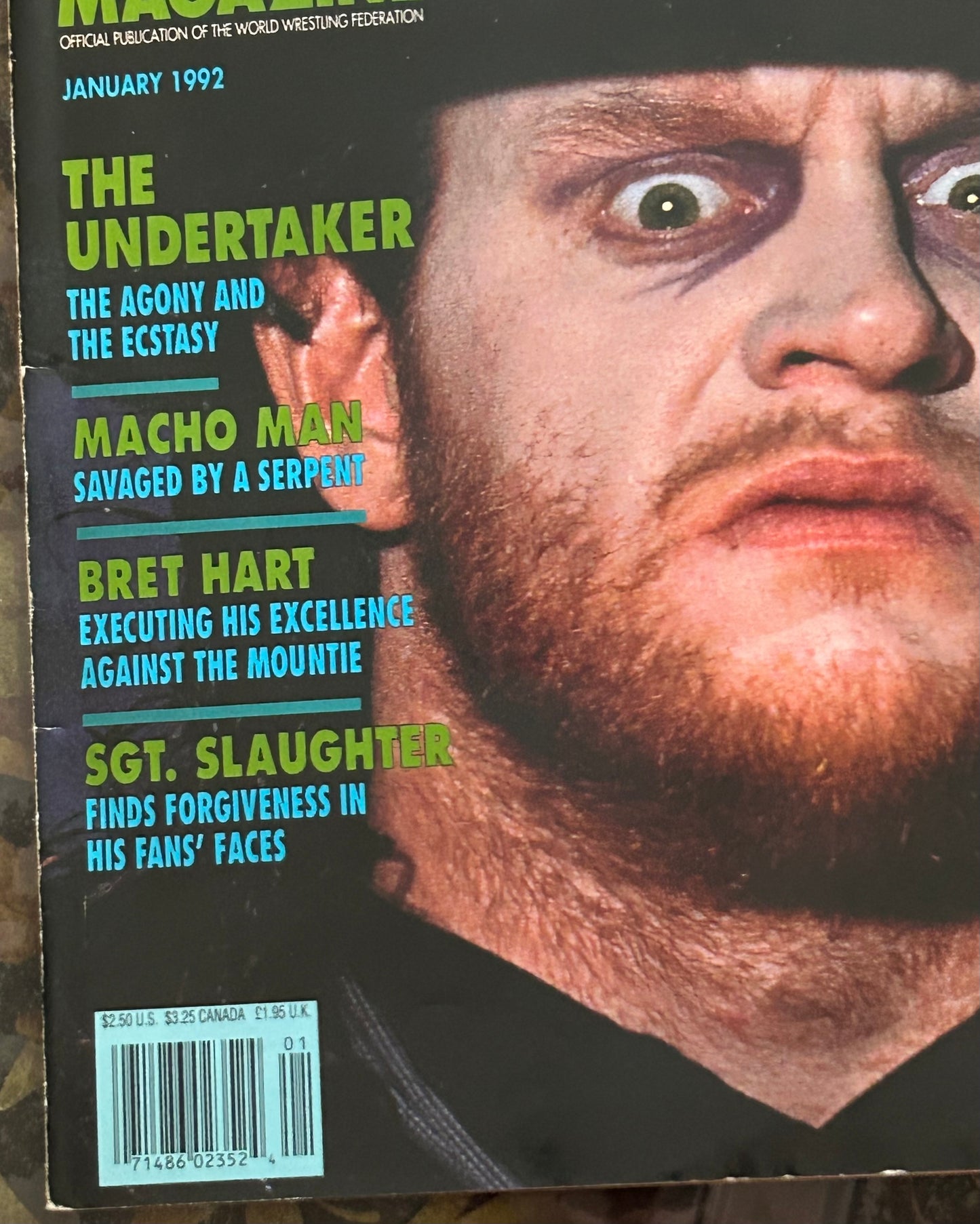 * WWE Magazine January 1992 (The Undertaker)