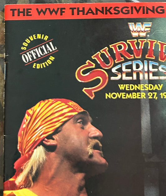 * WWE Magazine “Survivor Series 1991” Official Program (Hogan, Undertaker)