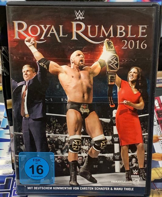 WWE DVD “Royal Rumble 2016 (Brock Lesnar, Triple H, Reigns)