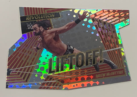 Drew McIntyre 2022 WWE Revolution “Lift Off” Die-Cut Insert Card