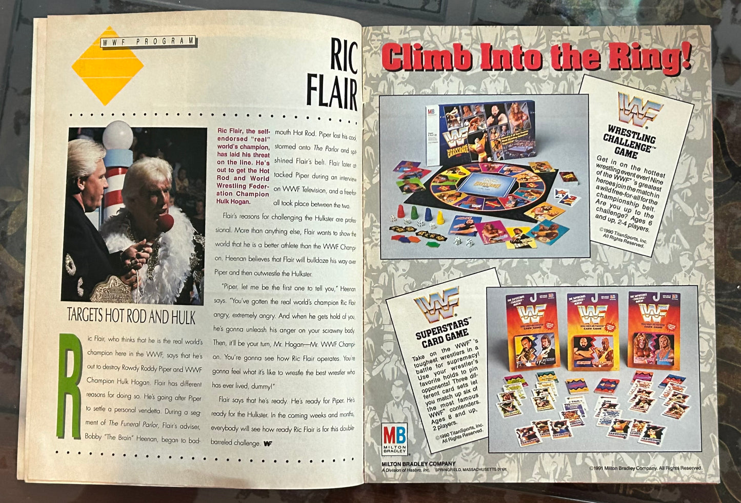 * WWE Magazine “Survivor Series 1991” Official Program (Hogan, Undertaker)