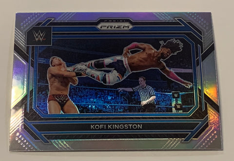 Kofi Kingston 2023 WWE Prizm Silver Refractor Card NEW DAY