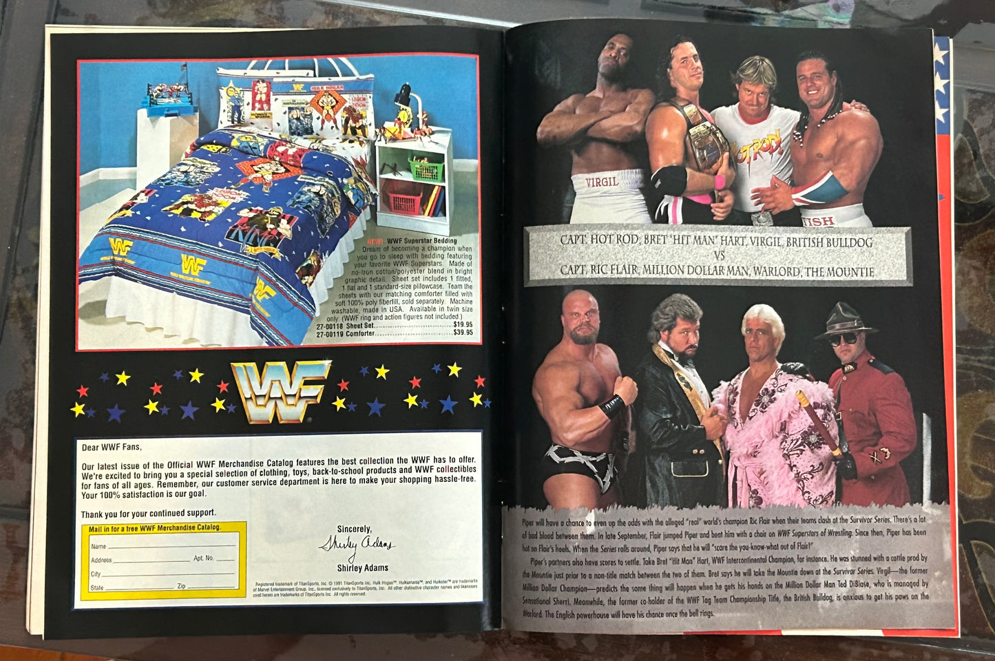 * WWE Magazine “Survivor Series 1991” Official Program (Hogan, Undertaker)