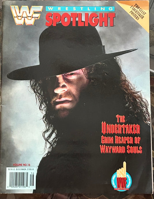 * WWE Magazine “Wrestling Spotlight, The Undertaker” (Two Giant Undertaker Posters Inside)
