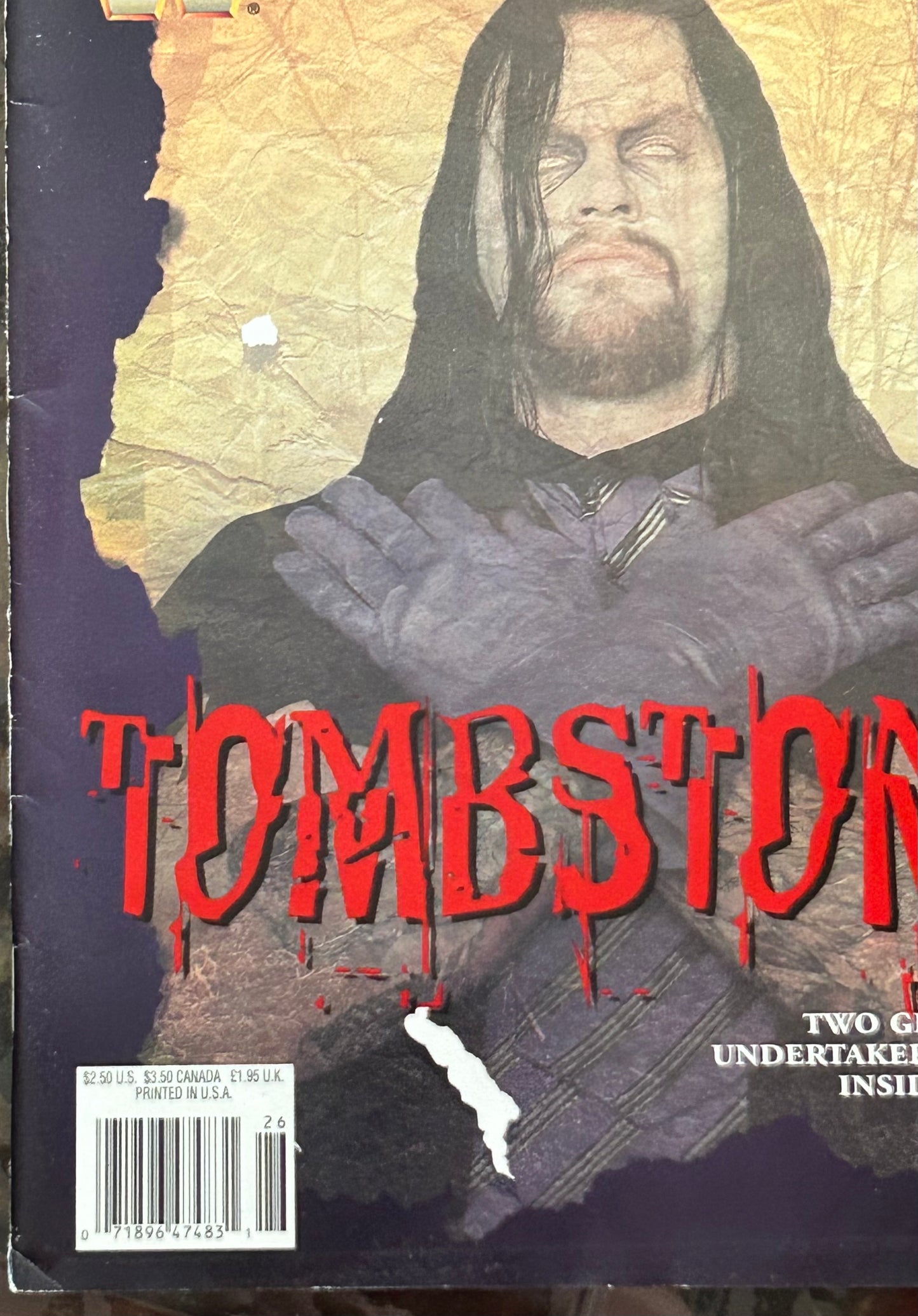 * WWE Magazine “Tombstoned, The Undertaker “ (2 Giant Undertaker Posters Inside)