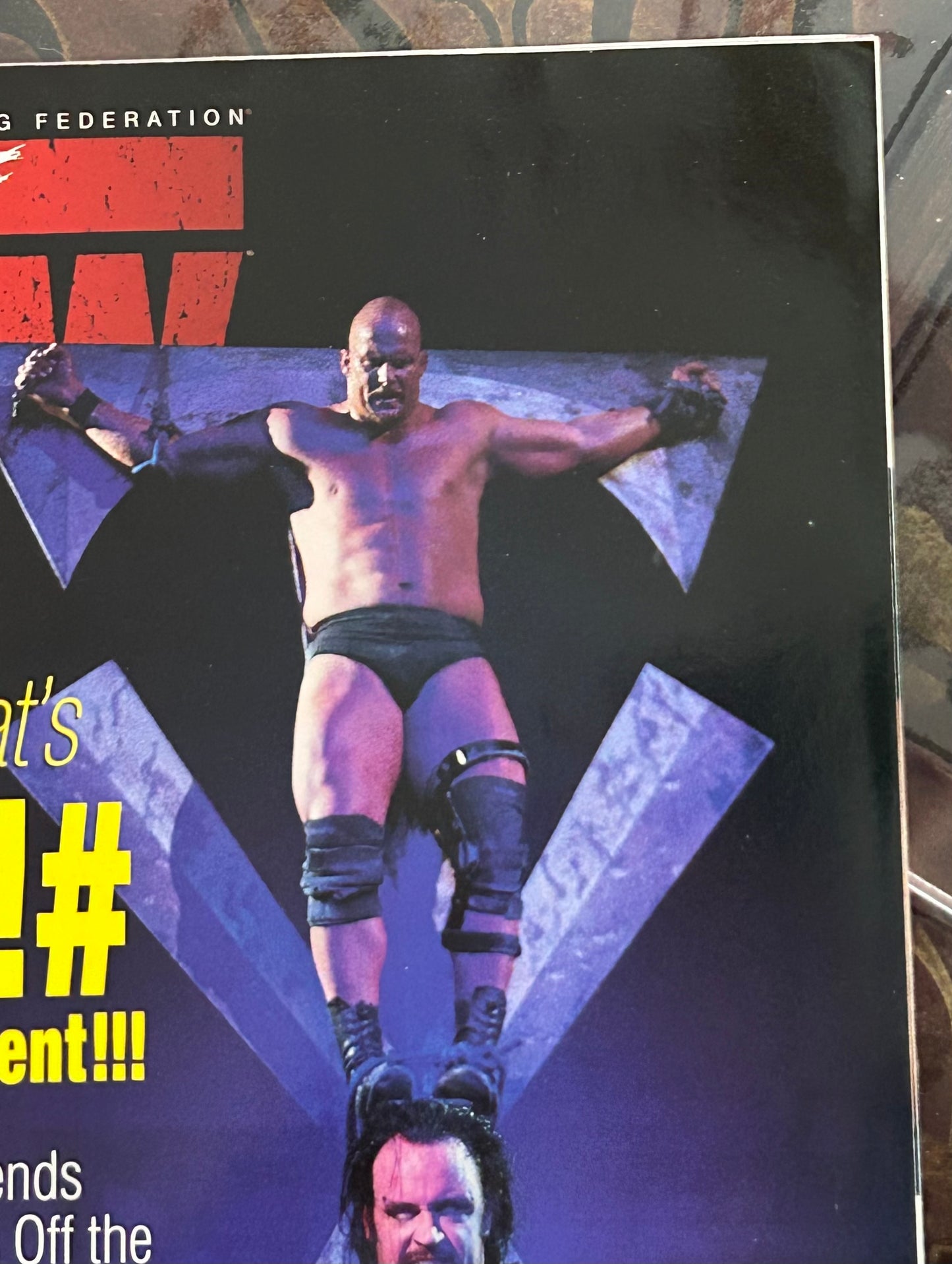 * WWE RAW Magazine Feb 1999 (Red Hot Double Sided DEBRA Poster Inside)