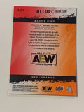 Brody King 2022 AEW UD Upper Deck Red/Orange Allure Parallel Card