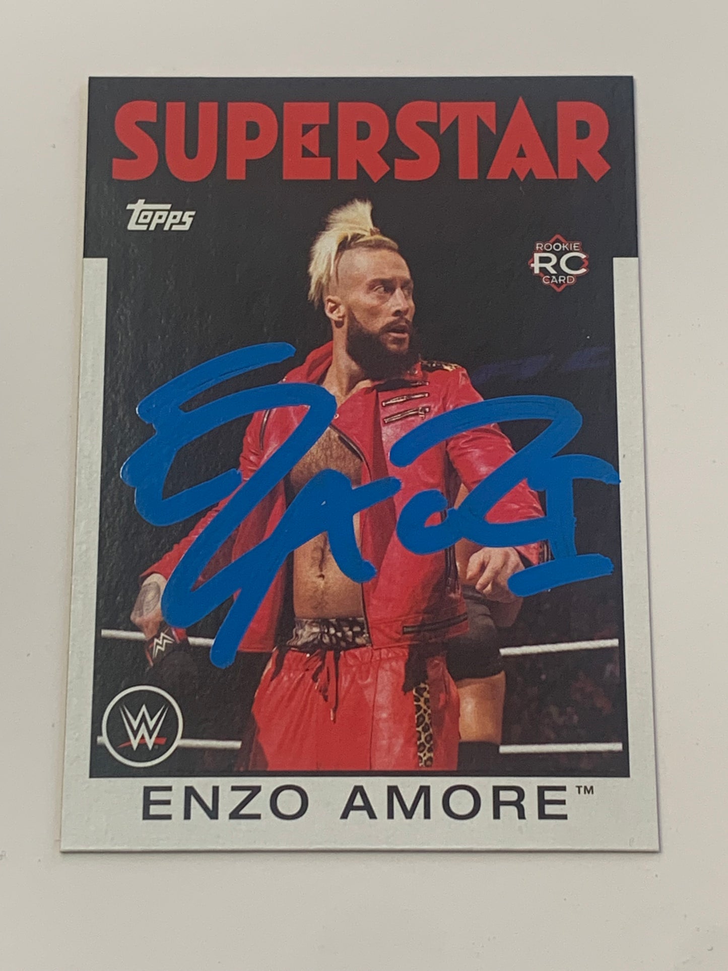 Enzo Amore 2016 WWE Topps Rookie SIGNED COA