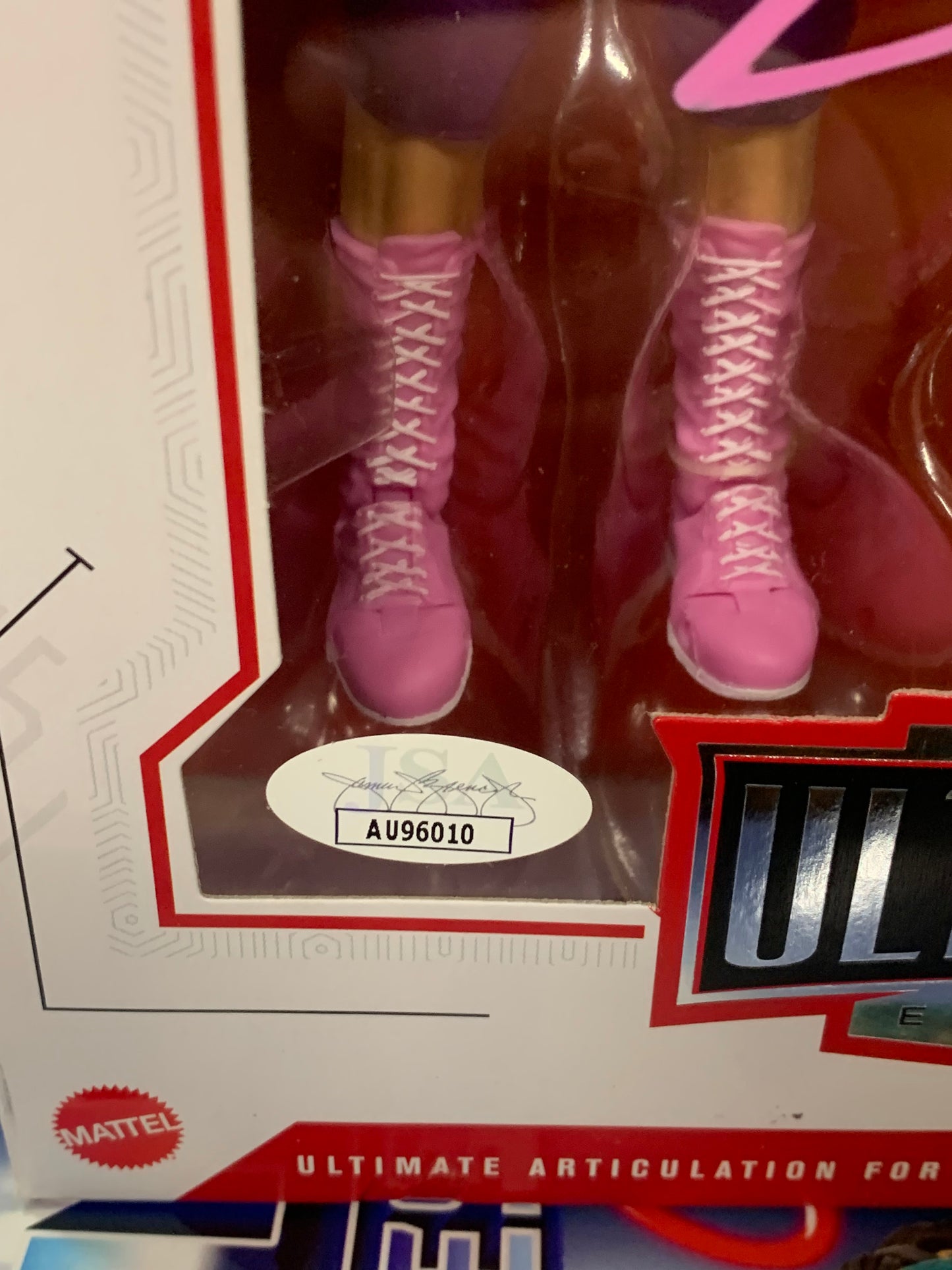 Ric Flair Signed & Inscribed WWE Ultimate Edition Figure ( JSA COA. Plus Pic of him Signing)