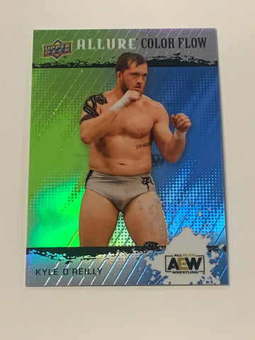 Kyle O’Reilly 2022 AEW UD Upper Deck Allure Green/Blue Color Flow Card #10/299