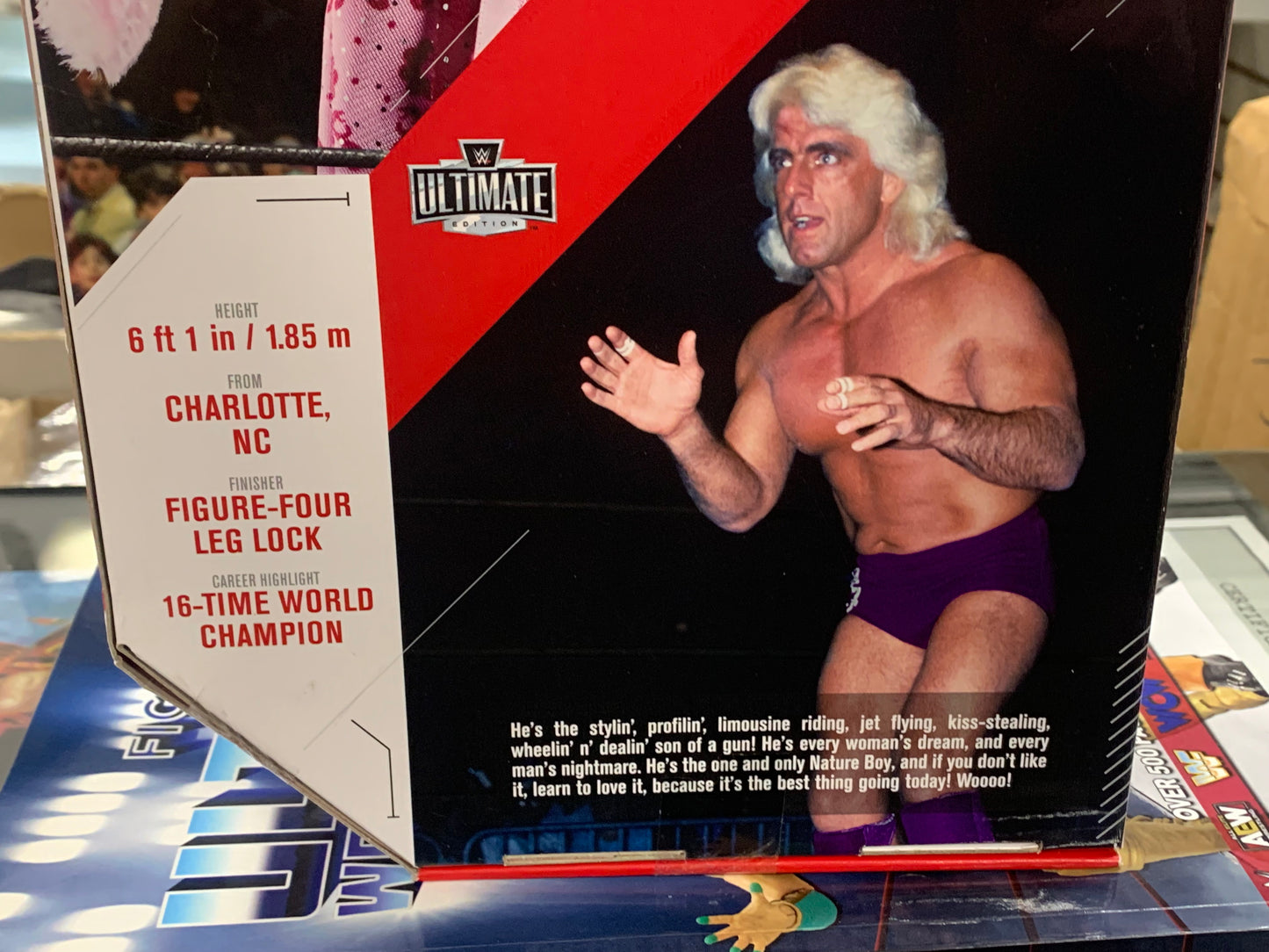 Ric Flair Signed & Inscribed WWE Ultimate Edition Figure ( JSA COA. Plus Pic of him Signing)