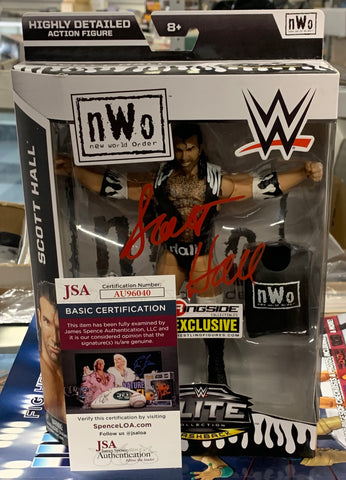 Scott Hall SIGNED WWE Mattel NWO Exclusive Elite Action Figure (JSA Authenticated)