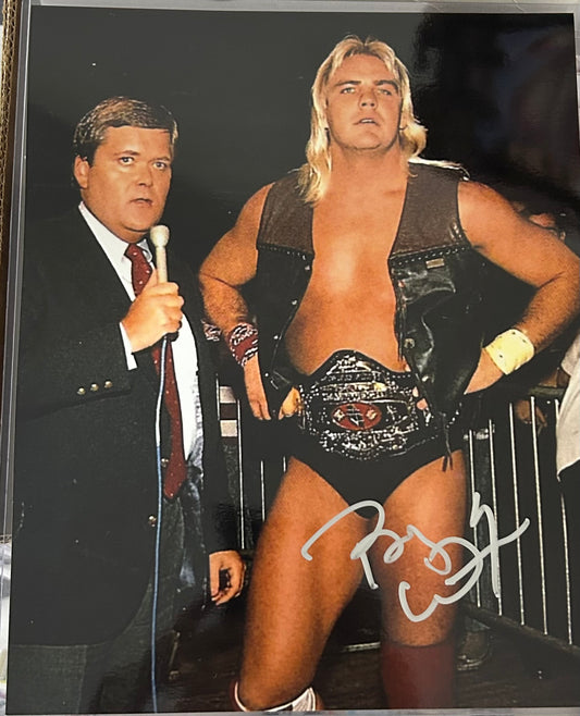 Barry Windham Signed 8x10 Color Photo (Comes w/COA)