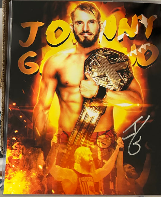 Johnny Gargano Signed 8x10 Color Photo (Comes w/COA)